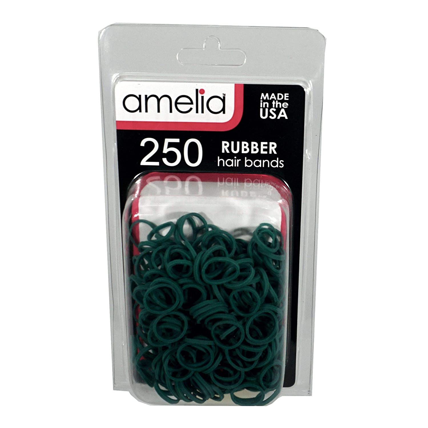 250 Count Rubber Band Pony Tail Holders (Green)