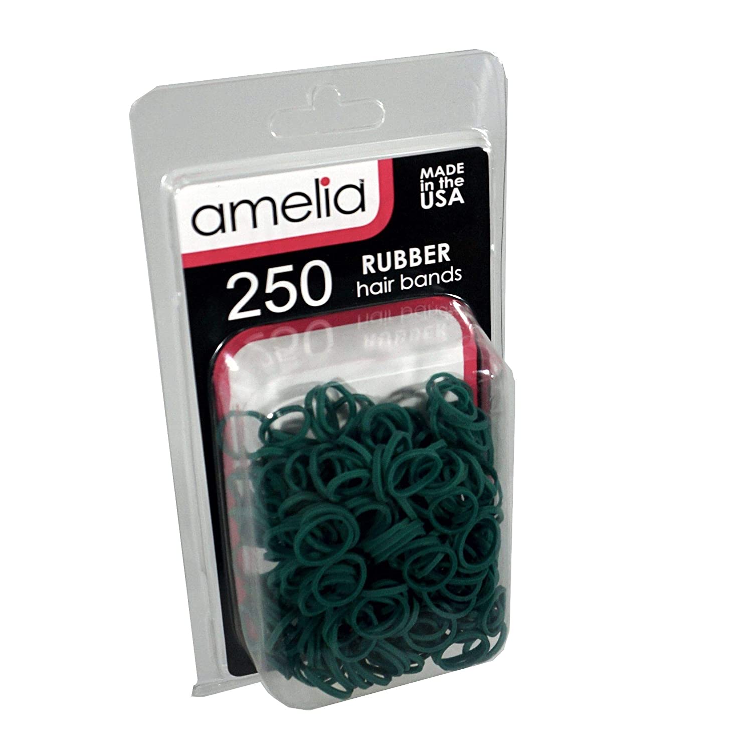 250 Count Rubber Band Pony Tail Holders (Green)