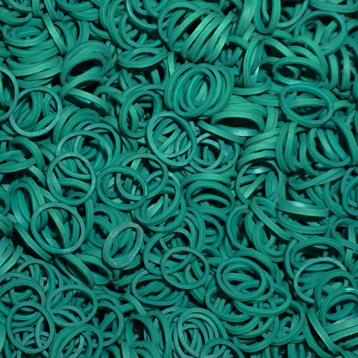 250 Count Rubber Band Pony Tail Holders (Green)