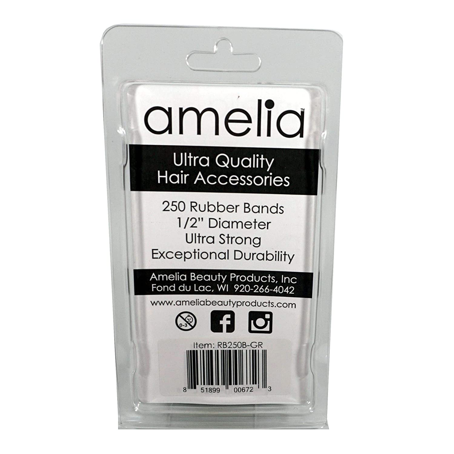 250 Count Rubber Band Pony Tail Holders (Green)