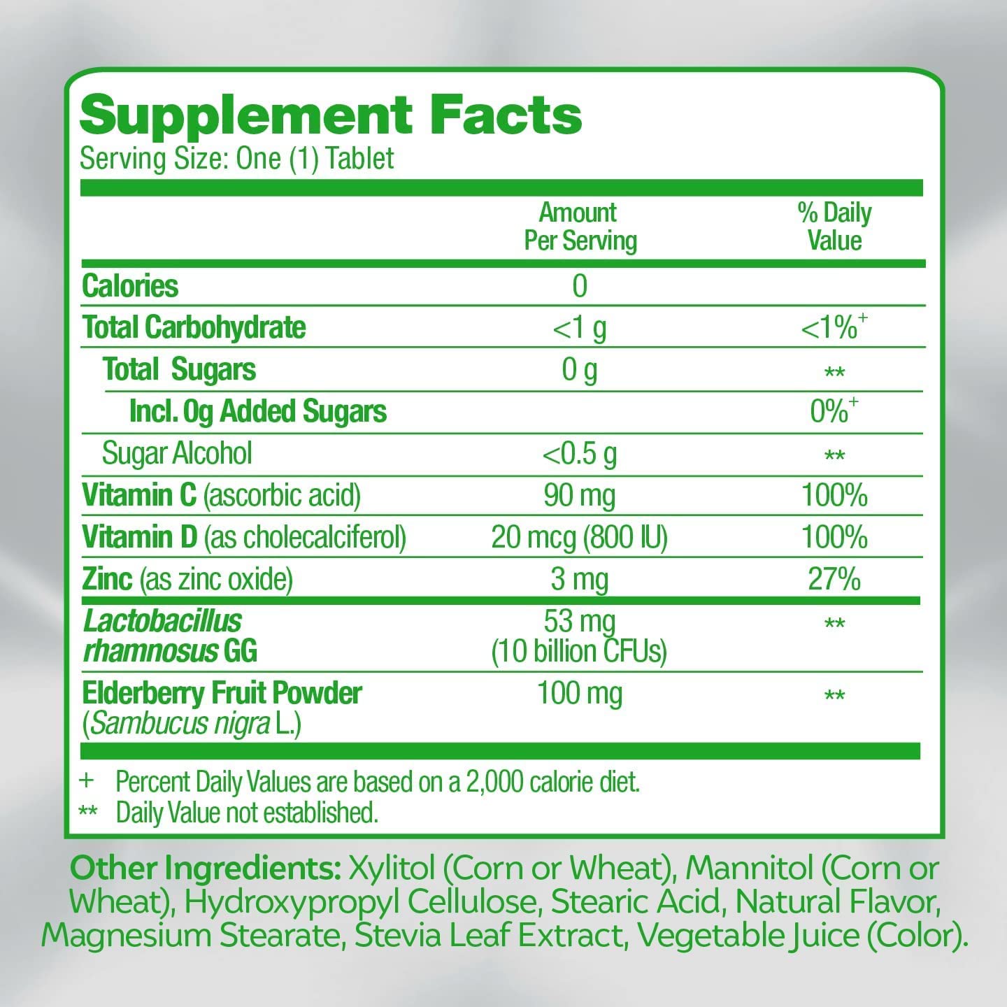 Culturelle Kids Immune Defense Probiotic Chewables with Vitamin C, Vitamin D and Zinc & Elderberry (