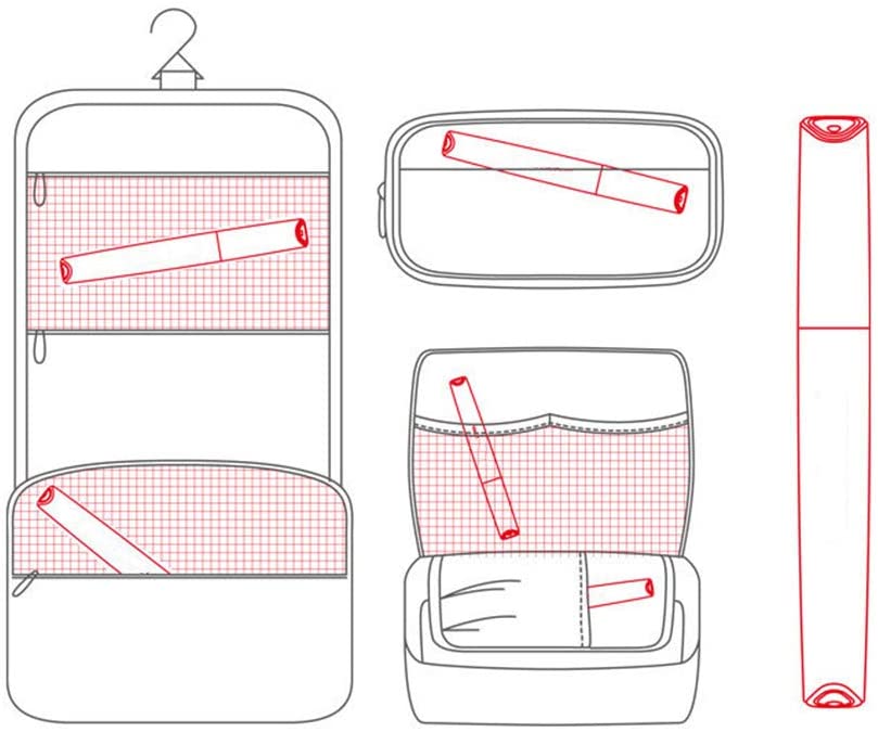 Toothbrush Travel Case, Plastic Container Toothbrush Holder Brushes Box Breathable Design with Air H