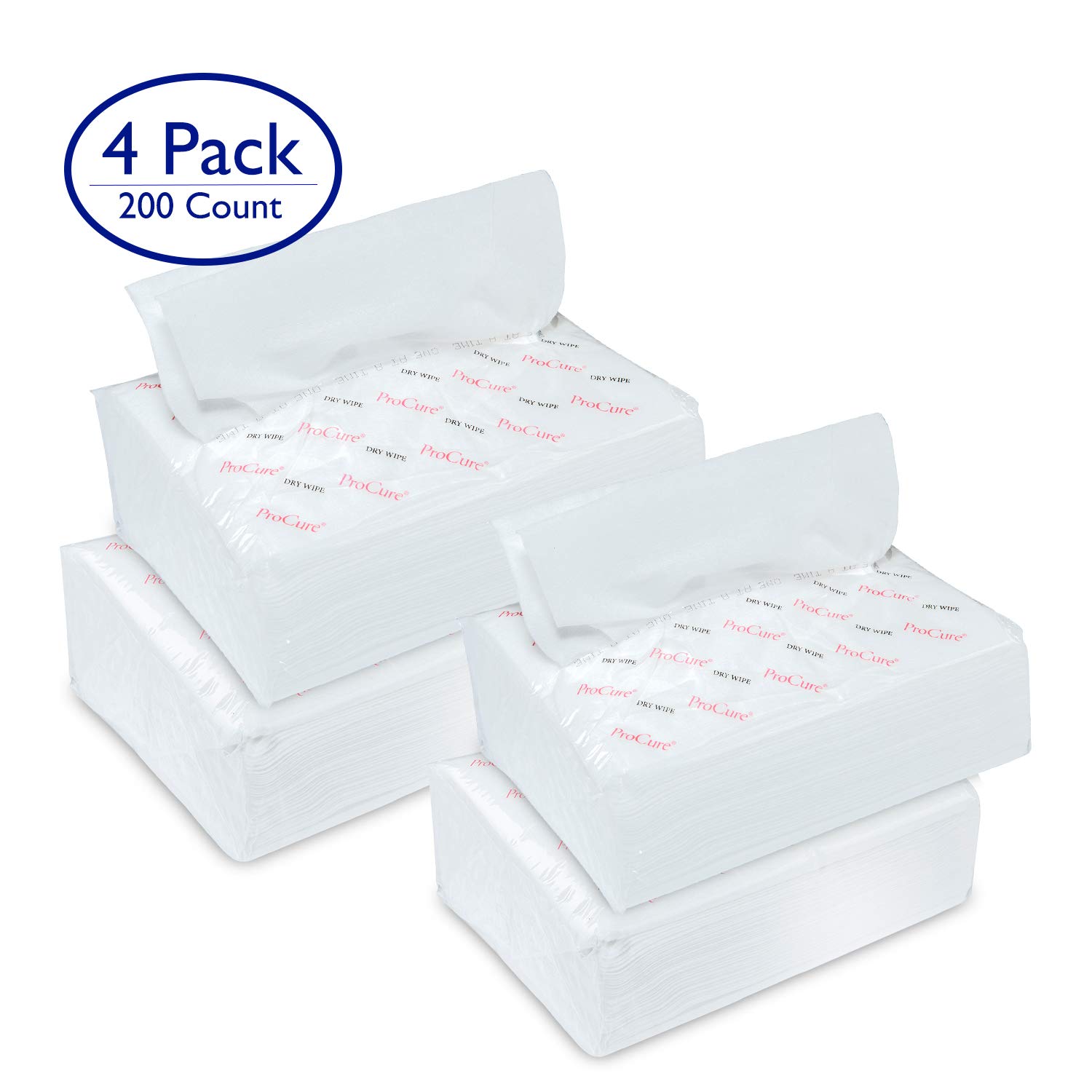 Ultra Soft Dry Wipes for Baby and Adults, 200 Count - Convenient Dispenser Pack - 11.5