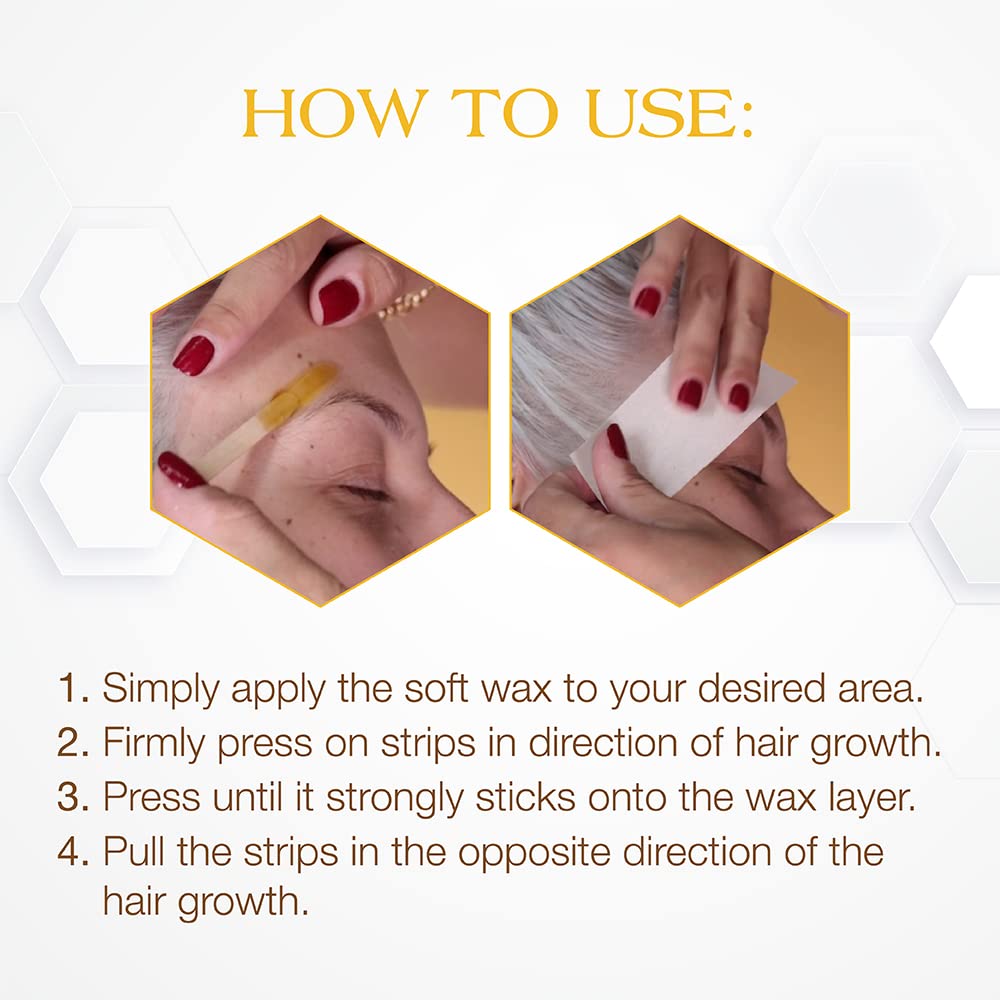 GiGi Small Cloth Epilating Strips for Face and Bikini Hair Waxing / Hair Removal, 100 Pieces