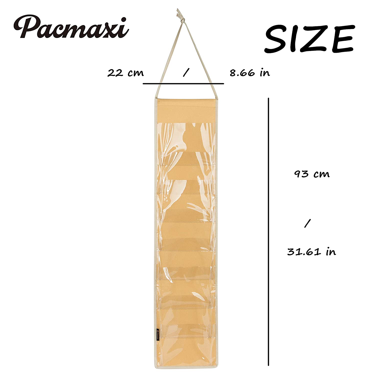 Hanging Padded Headbands Storage Organizer for Women Lady, Girl Wide Knotted Headband Holder with 8 