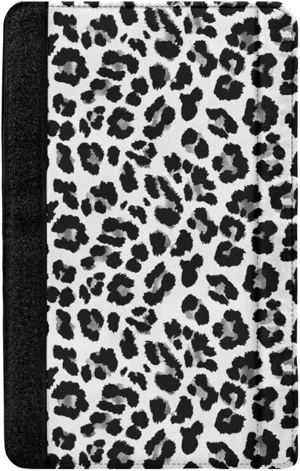 Abstract Leopard Animal Skin Black White Dots Texture 2 Packs Adjustable Car Seat Belt Pads Cover, U