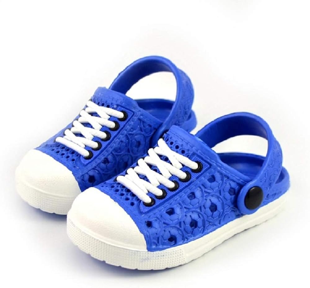 Hooyi Summer Hole Children Sandals EVA Boys Slippers (27(6.304Inch), Blue)
