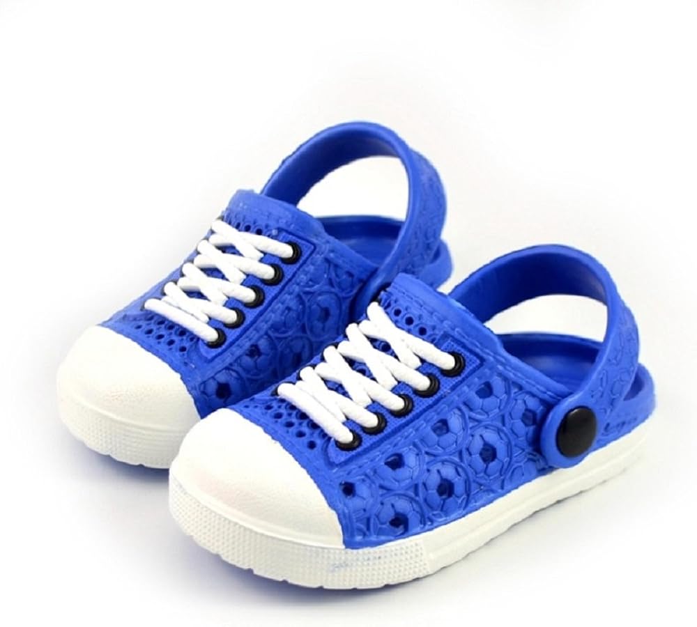 Hooyi Summer Hole Children Sandals EVA Boys Slippers (27(6.304Inch), Blue)