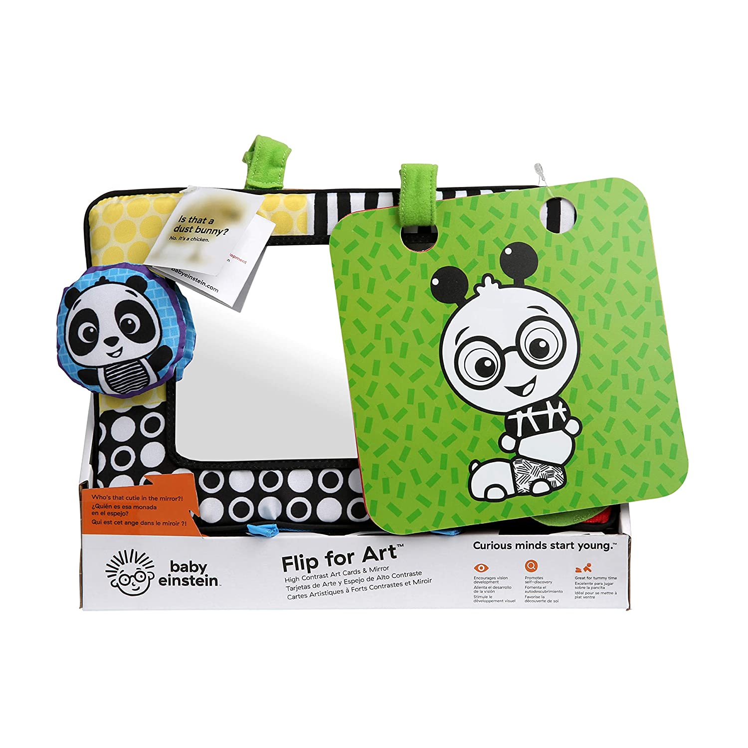 Baby Einstein Flip For Art High Contrast Floor Activity Mirror with