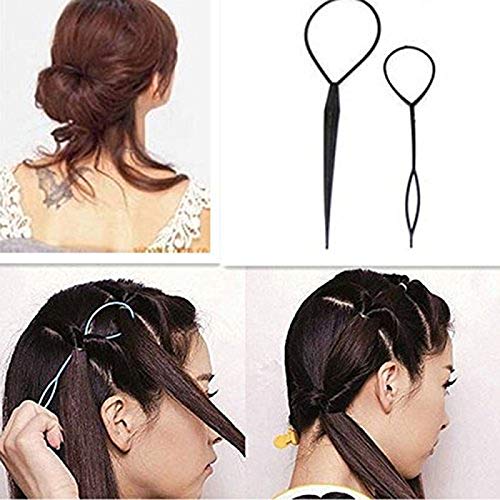 Magic Donut Bun Maker Tool Set of 6 Perfect Bun Making Tool Women Fashion French Hair Styling Hair T