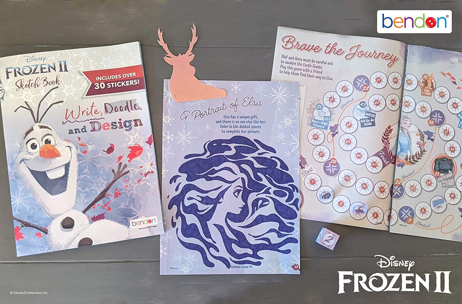 Disney Frozen 2 Olaf Deluxe 48-Page Sketch Book with Stickers, Coloring and Activity Book 45847 Bend