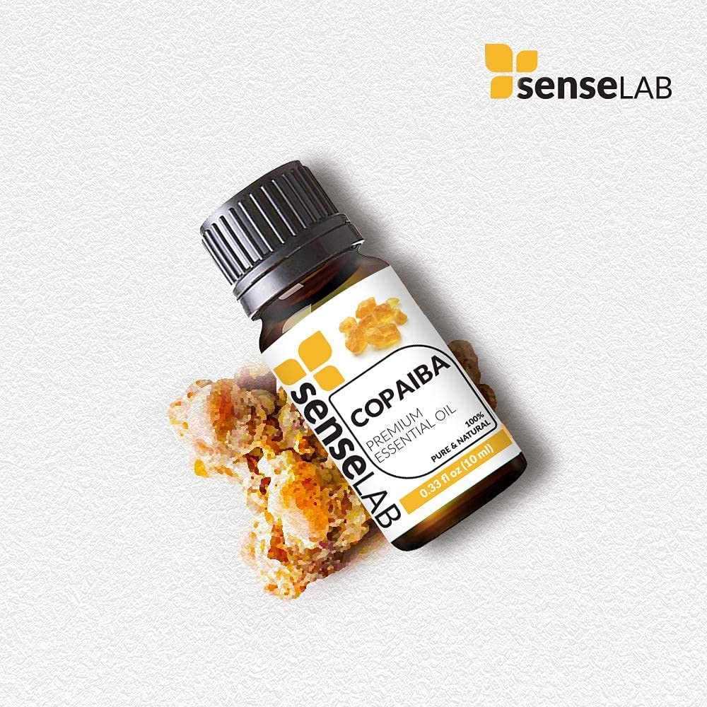 SenseLAB Copaiba Essential Oil - 100 % Pure Extract Copaiba Oil Therapeutic Grade - Skin Care Oil - 