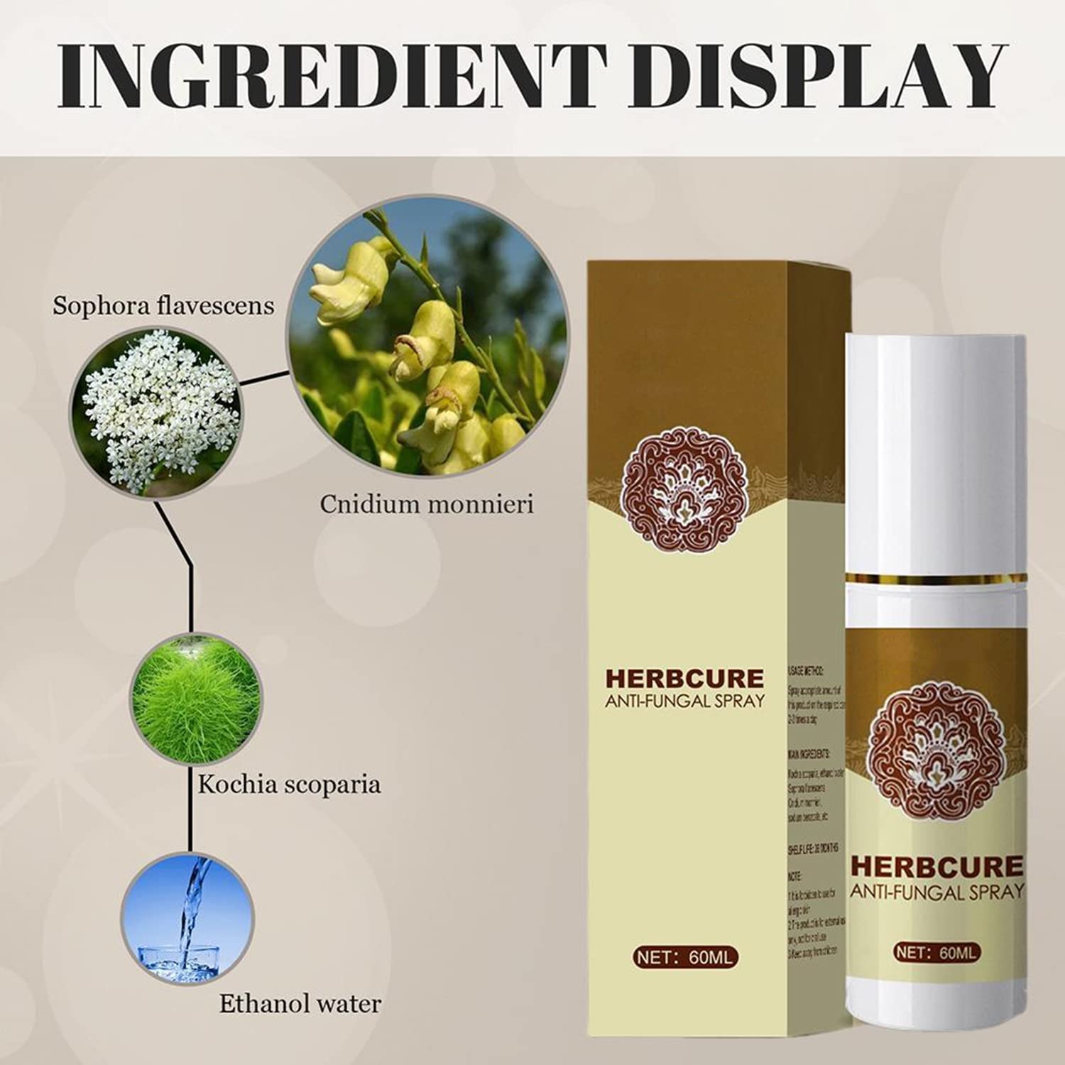 60ml Fungal Combat Feet Spray , Anti Fungal Infections Athlete