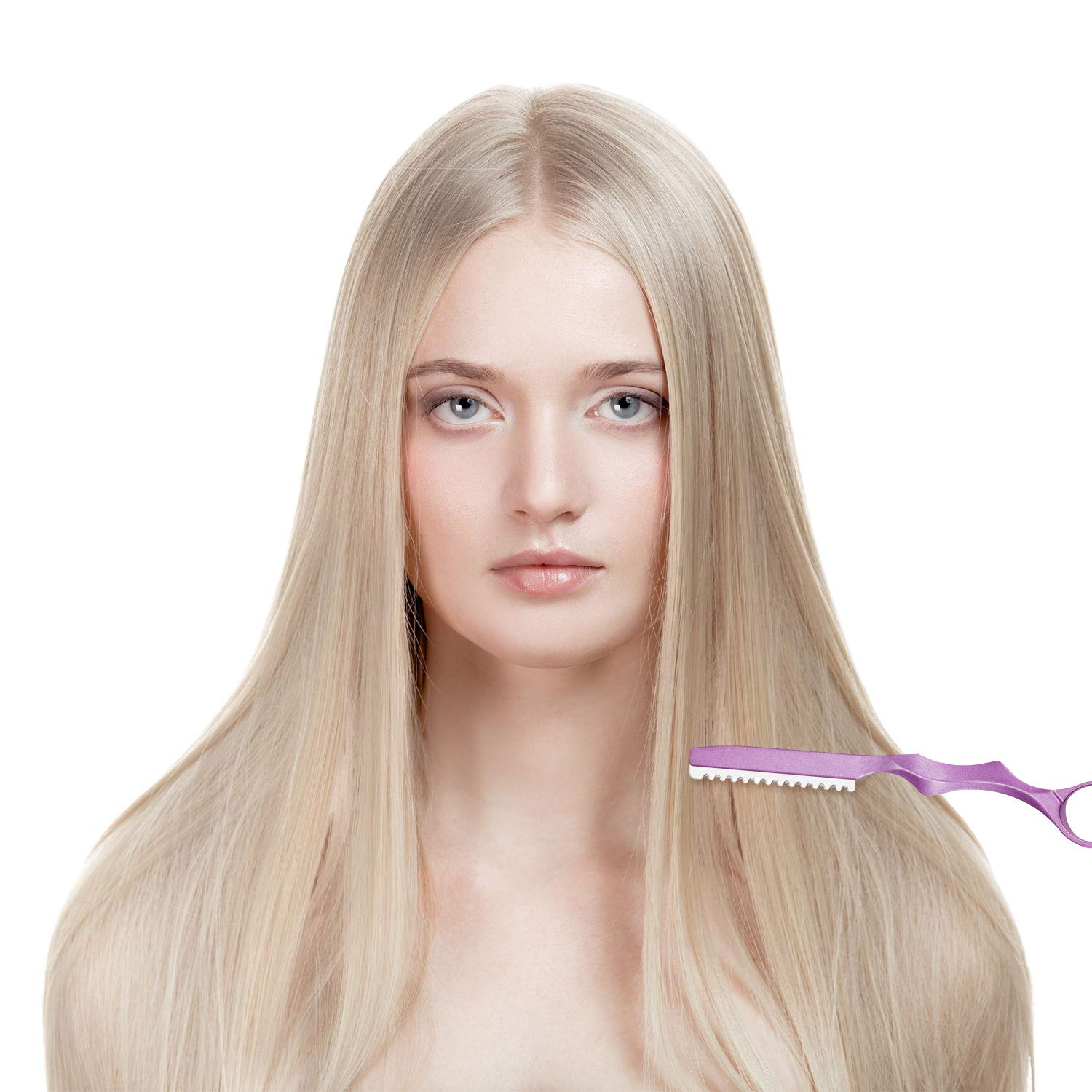 12 Pieces Hair Styling Thinning Razor Set, 2 Pieces Hair Styling Razor Hair Cutting Texturizing Razo