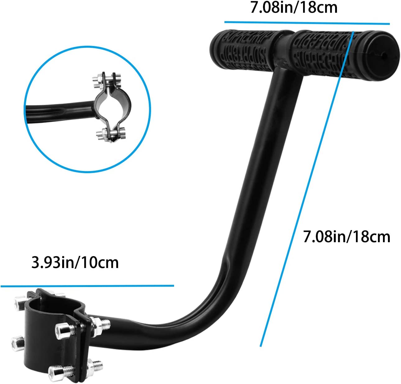 Together-life Rear Mounted Child Bike Seats, Bicycle Rear Seat Cushion Armrest Set Kid Child Carrier