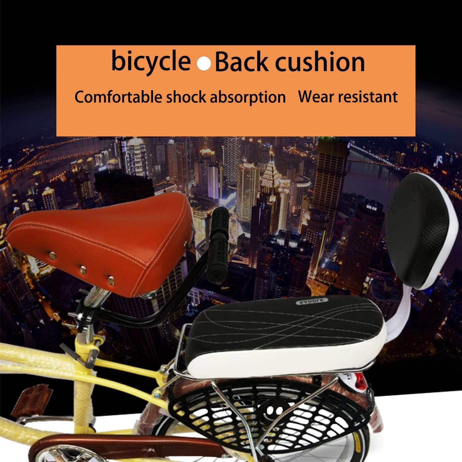 Together-life Rear Mounted Child Bike Seats, Bicycle Rear Seat Cushion Armrest Set Kid Child Carrier