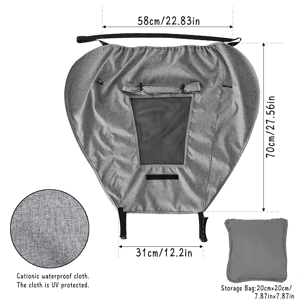 Pram Sunshade Sun Cover, Sun Shade Stroller for Baby, Universal Waterproof Stroller Sunshade Cover A