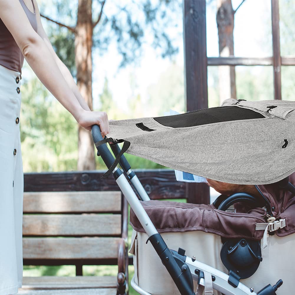 Pram Sunshade Sun Cover, Sun Shade Stroller for Baby, Universal Waterproof Stroller Sunshade Cover A