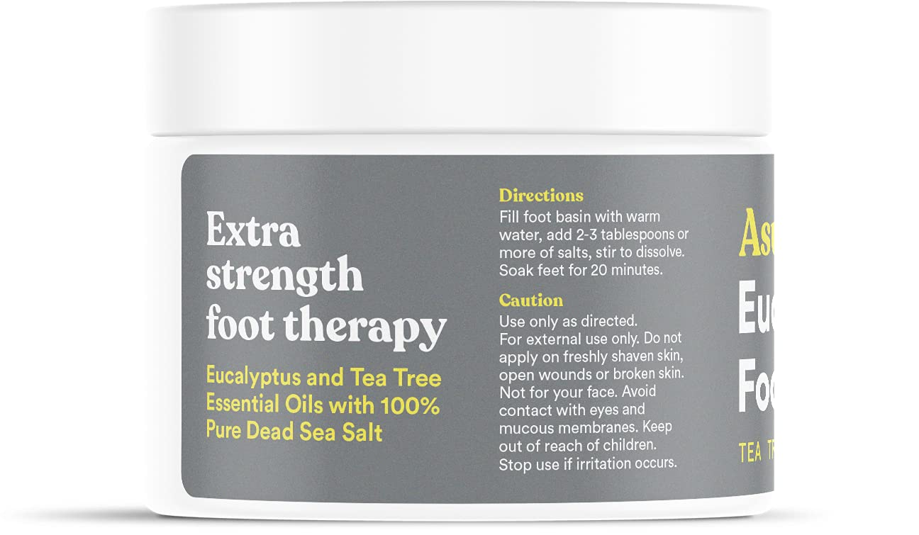 ASUTRA Extra Strength Foot Soak (Dead Sea Salt w/Tea Tree & Eucalyptus