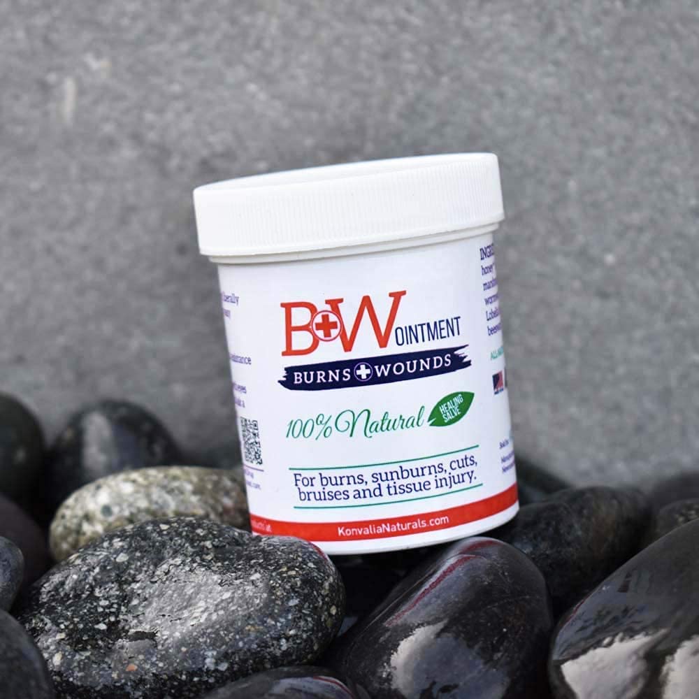 B&W Ointment - Burn and Wound Ointment - Amish Made Burn Salve - 100% Natural Burn Cream (New Label)