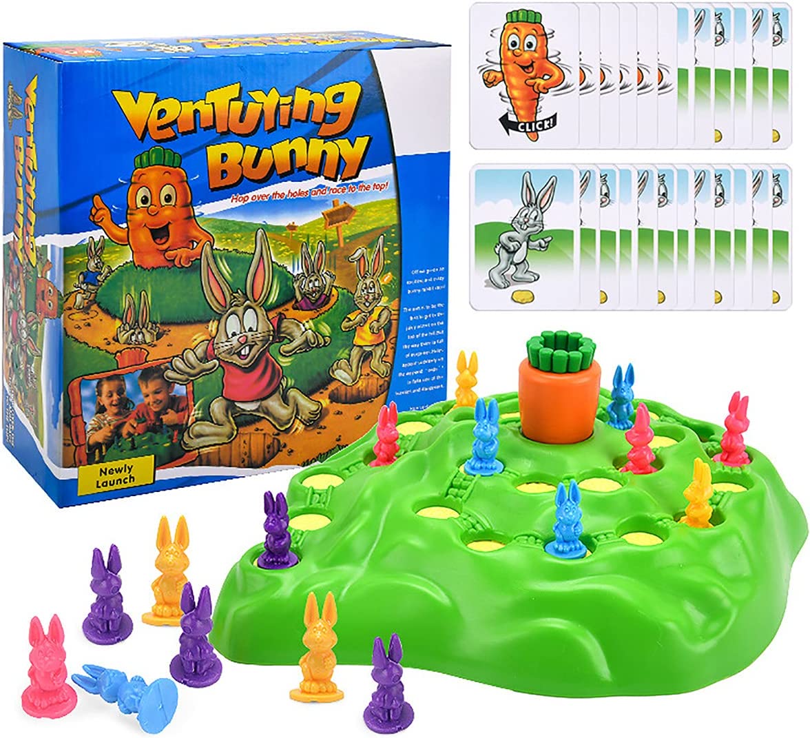 WANBAOLU Funny Bunny Game for Children Age 4 Years and Up - Board Games for Families with Kids (Rabb