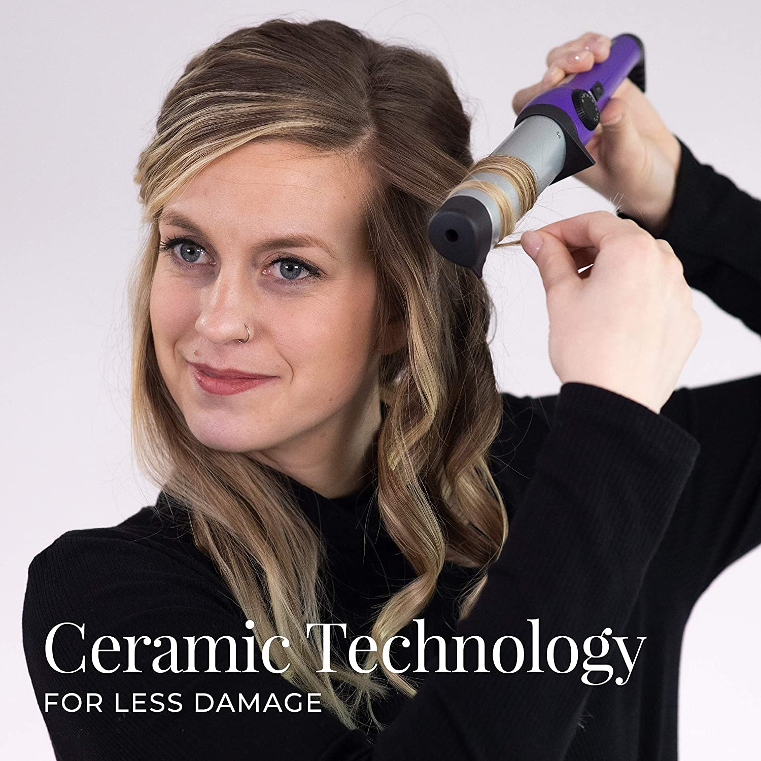 Remington Teardrop Barrel Curling Wand, for Textured Waves