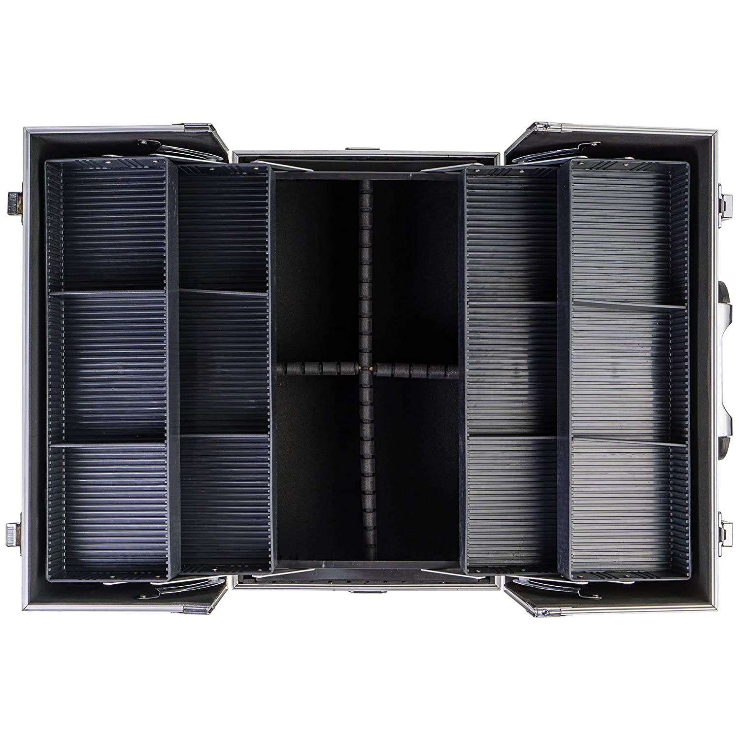 SHANY Essential Pro Makeup Train Case with Shoulder Strap and Locks - Zebra