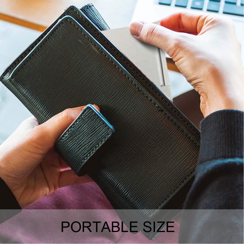 Portable Folding Mirror, Ultra-Slim Durable Makeup Mirror, Small Tabletop Mirror for Travel, Aluminu