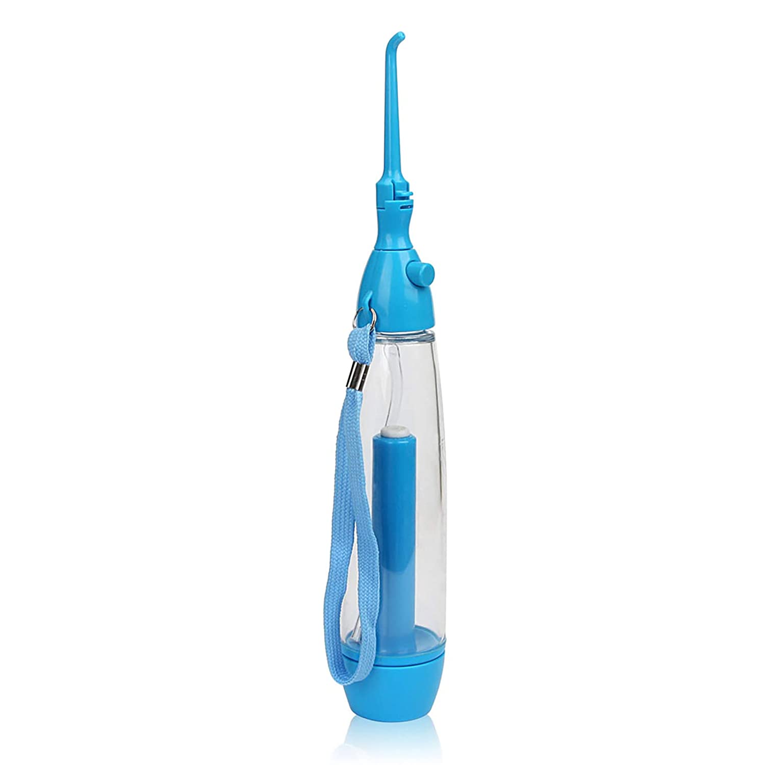 Water Flosser Non-Electric Portable Affordable, Oral Irrigator Cordless Manual Air Pressure Simple O