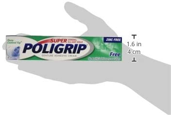 Super Poligrip Denture Adhesive Cream: 2 Packs of 2.4 Oz