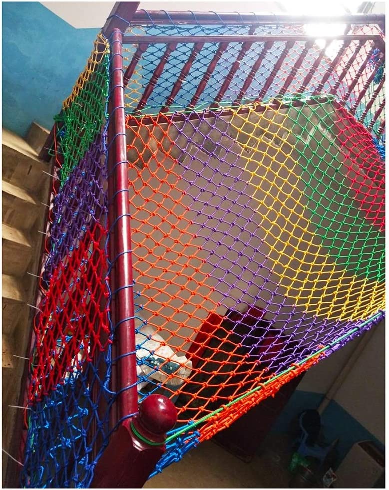 WuLiangxi Color Climbing Net, Rope Net, Children's Outdoor Sports Protection Net, Balcony Stair Safe
