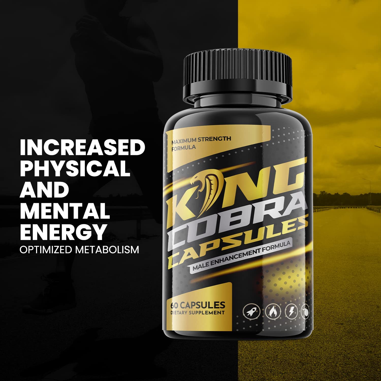 King Cobra Gummies Pills for Men (1 Pack)