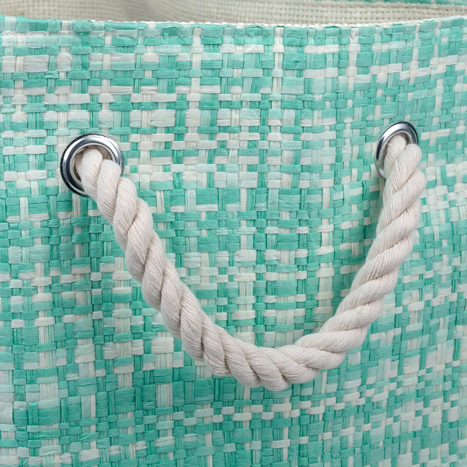 DII Oversize Woven Paper Storage Basket or Bin, Collapsible & Convenient Home Organization Solution 