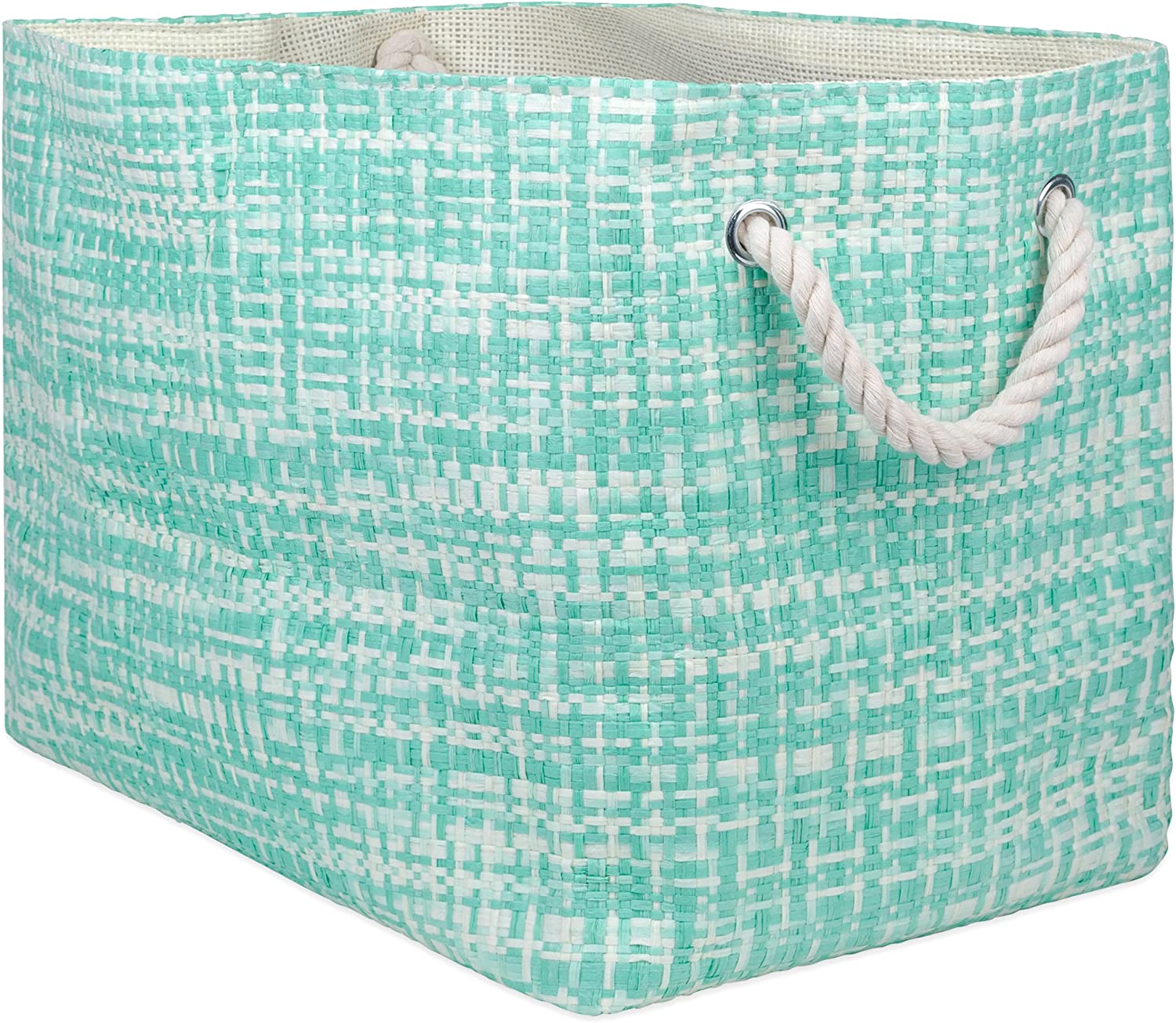 DII Oversize Woven Paper Storage Basket or Bin, Collapsible & Convenient Home Organization Solution 