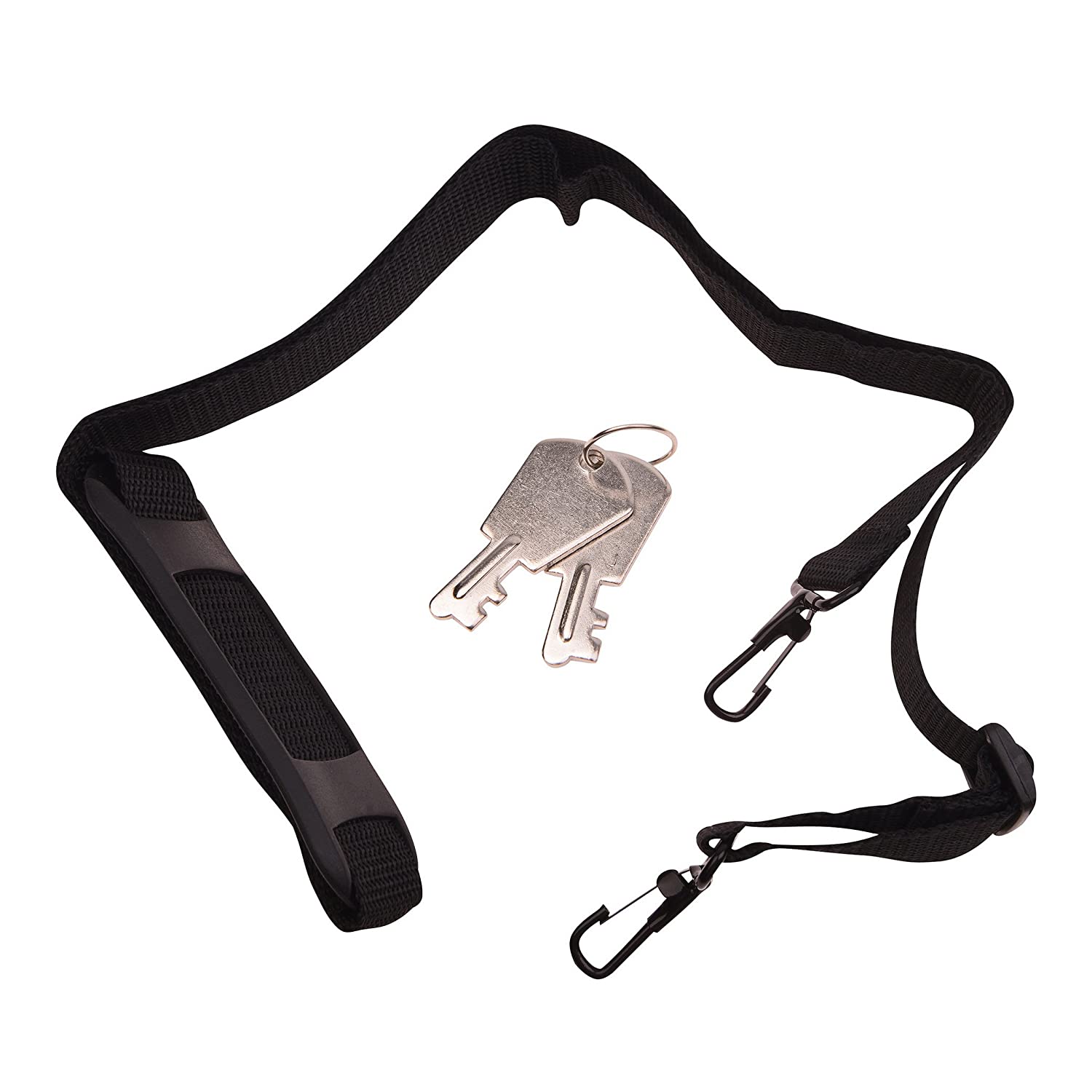 SHANY Essential Pro Makeup Train Case with Shoulder Strap and Locks - Silver