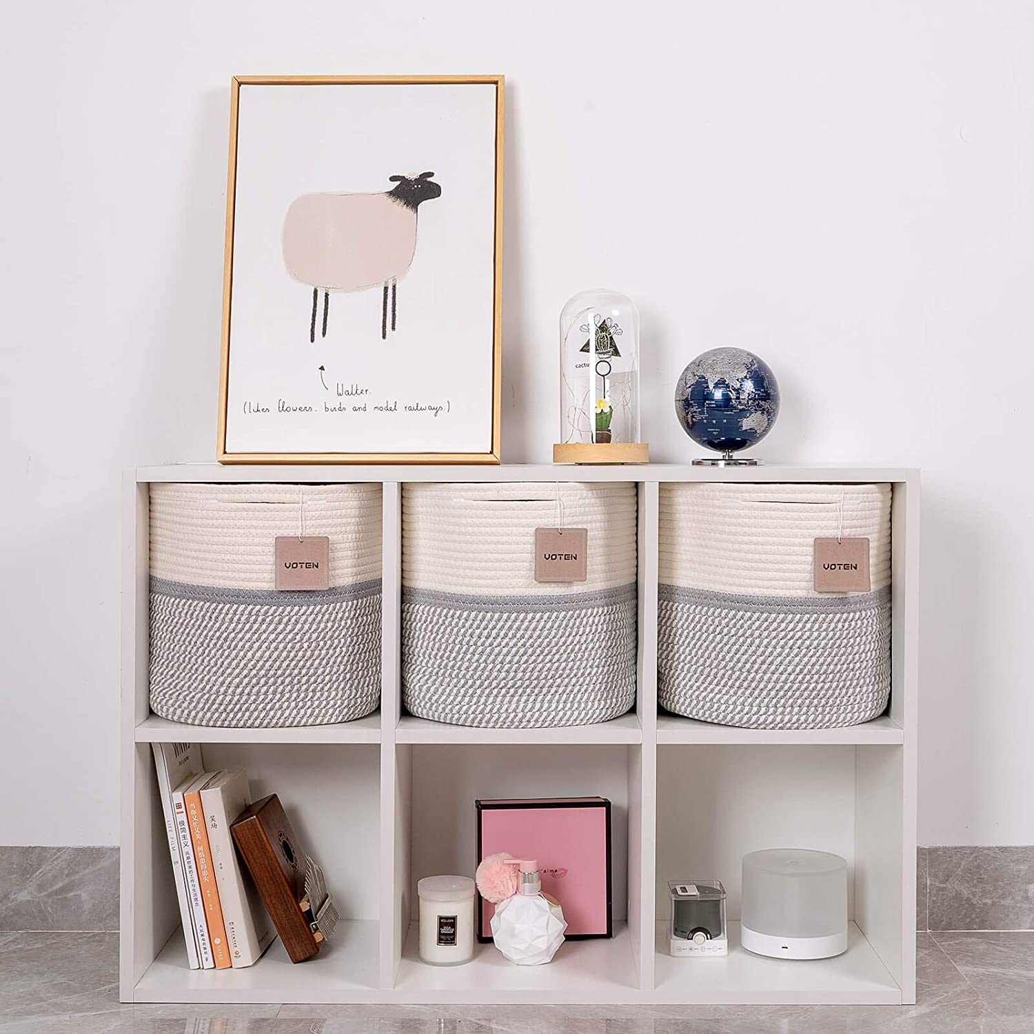 voten Cube Storage Baksets Bins 11x11\xe2\x80\x99\xe2\x80\x99 Fit 12x12\xe2\x80\x99\xe2\x80\x99 Cube