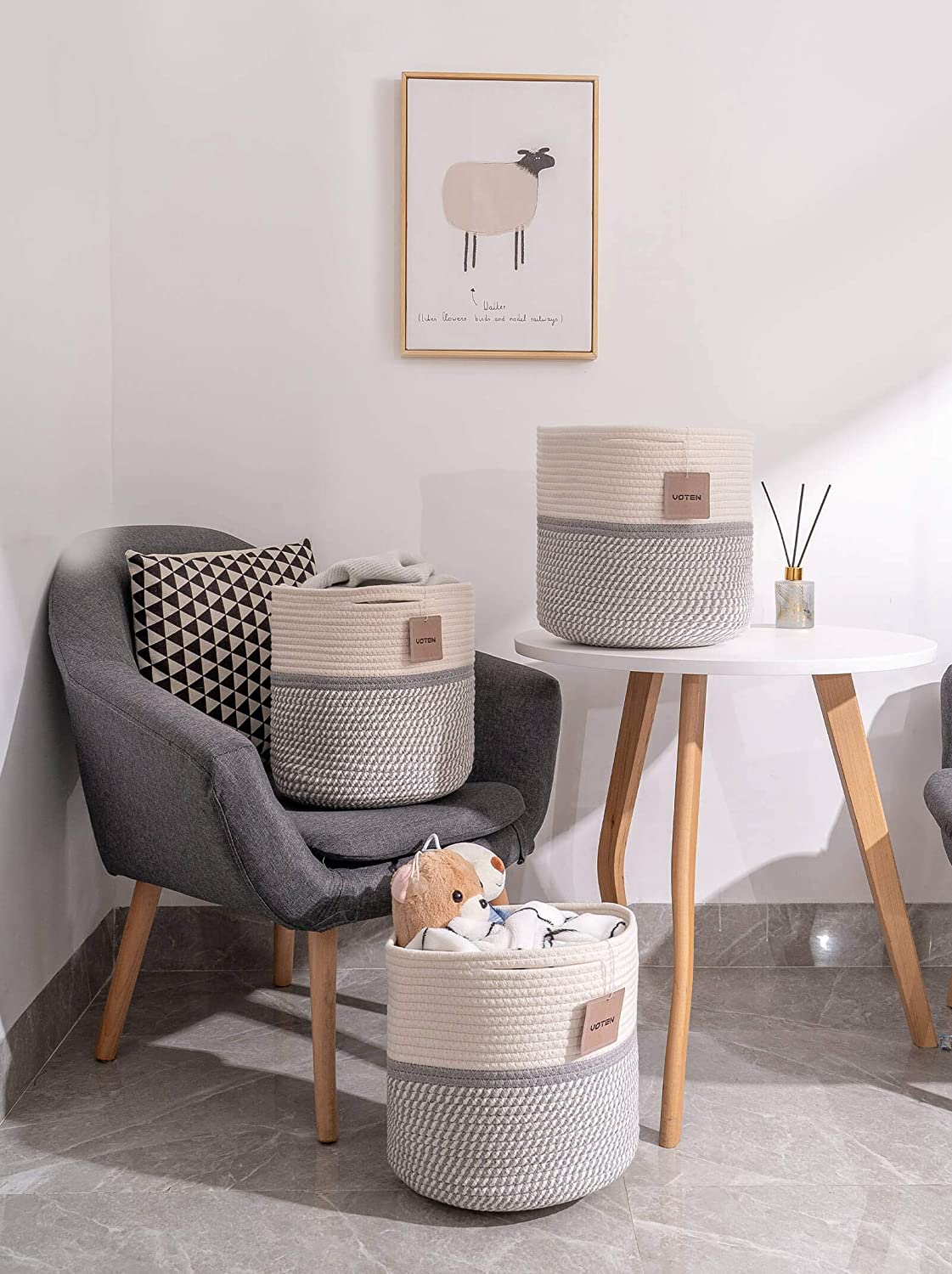 voten Cube Storage Baksets Bins 11x11\xe2\x80\x99\xe2\x80\x99 Fit 12x12\xe2\x80\x99\xe2\x80\x99 Cube