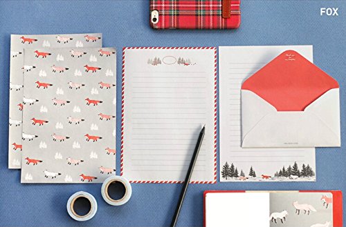 IMagicoo 48 Cute Lovely Writing Stationery Paper Letter Set with 24 Envelope/Envelope Seal Sticker (