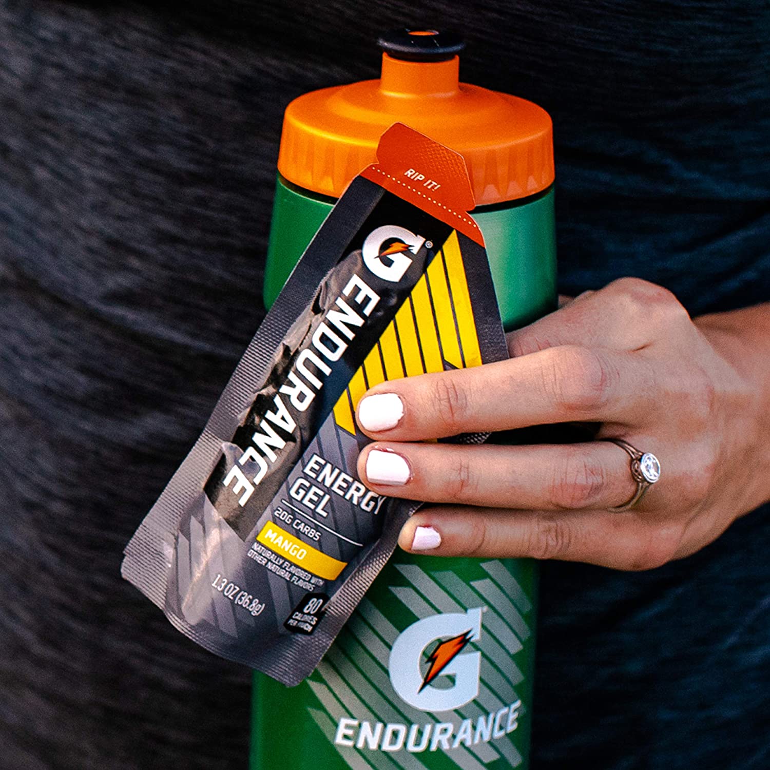 Gatorade Endurance Energy Gel, Mango, 1.3 Oz Pouches, Pack of 21