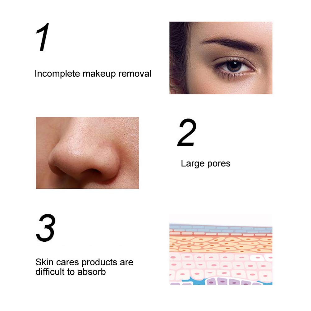 Electric Facial Cleansing Brush, Dual Mode Waterproof Convenient Sonic Micro‑Vibration Massage Fac