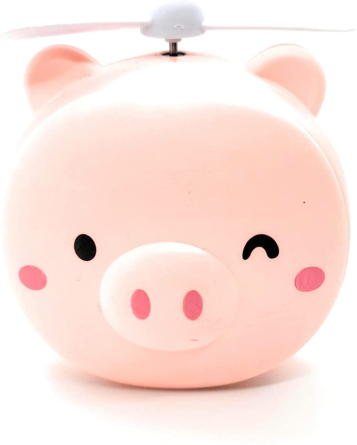 ZOOEYBEAR 3-in-1 Cute Kawaii Mini Handheld Compact Mirror with Fan and LED Light - USB Rechargeable 