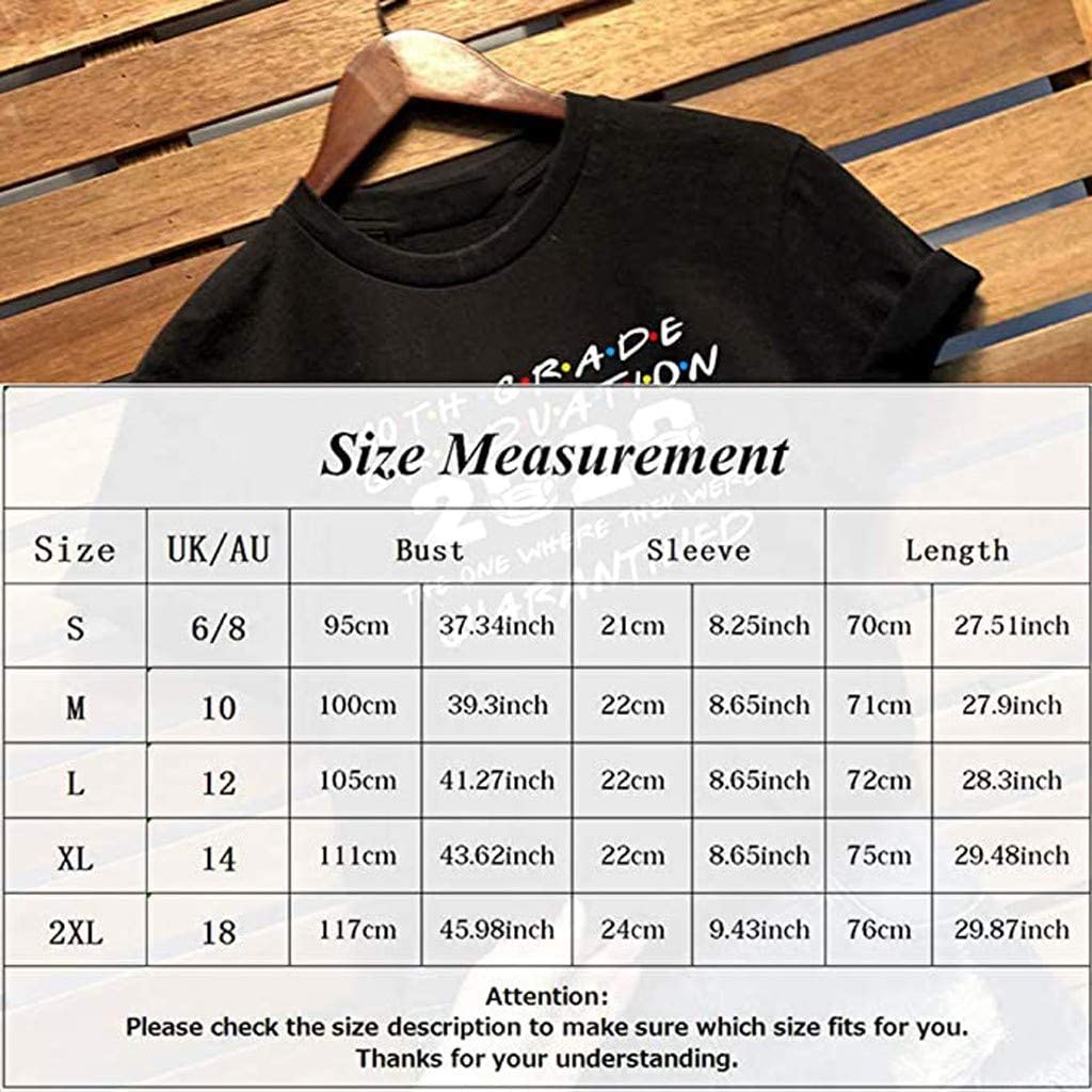 Dosoop 10th Grade Graduation T-Shirt Women Casual Letter Print Short Sleeves O-Neck Loose Tees Blous