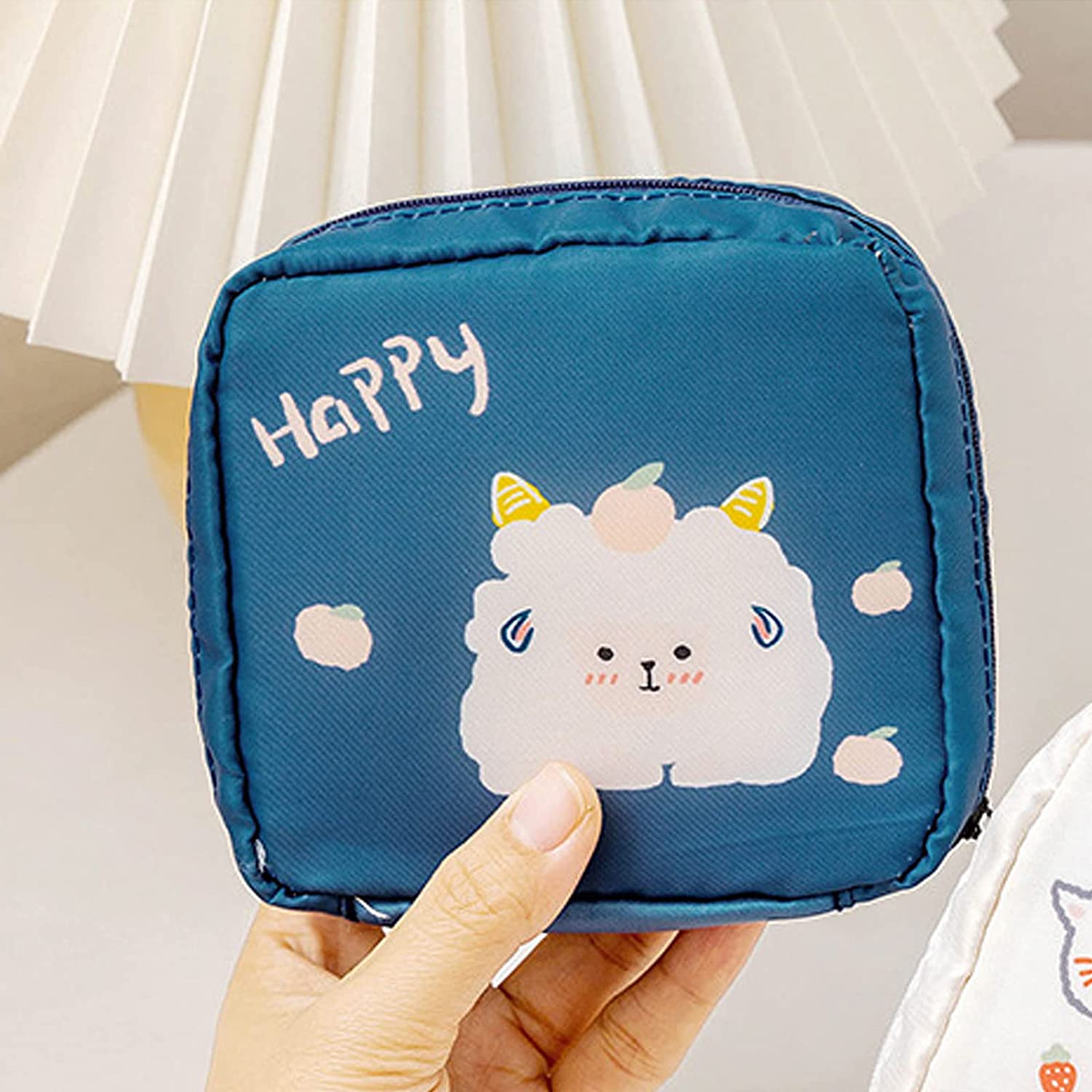 Sanitary Napkin Storage Bag,Portable Sanitary Napkin Storage Pouch Pack of 4 Reusable Menstrual Cup 