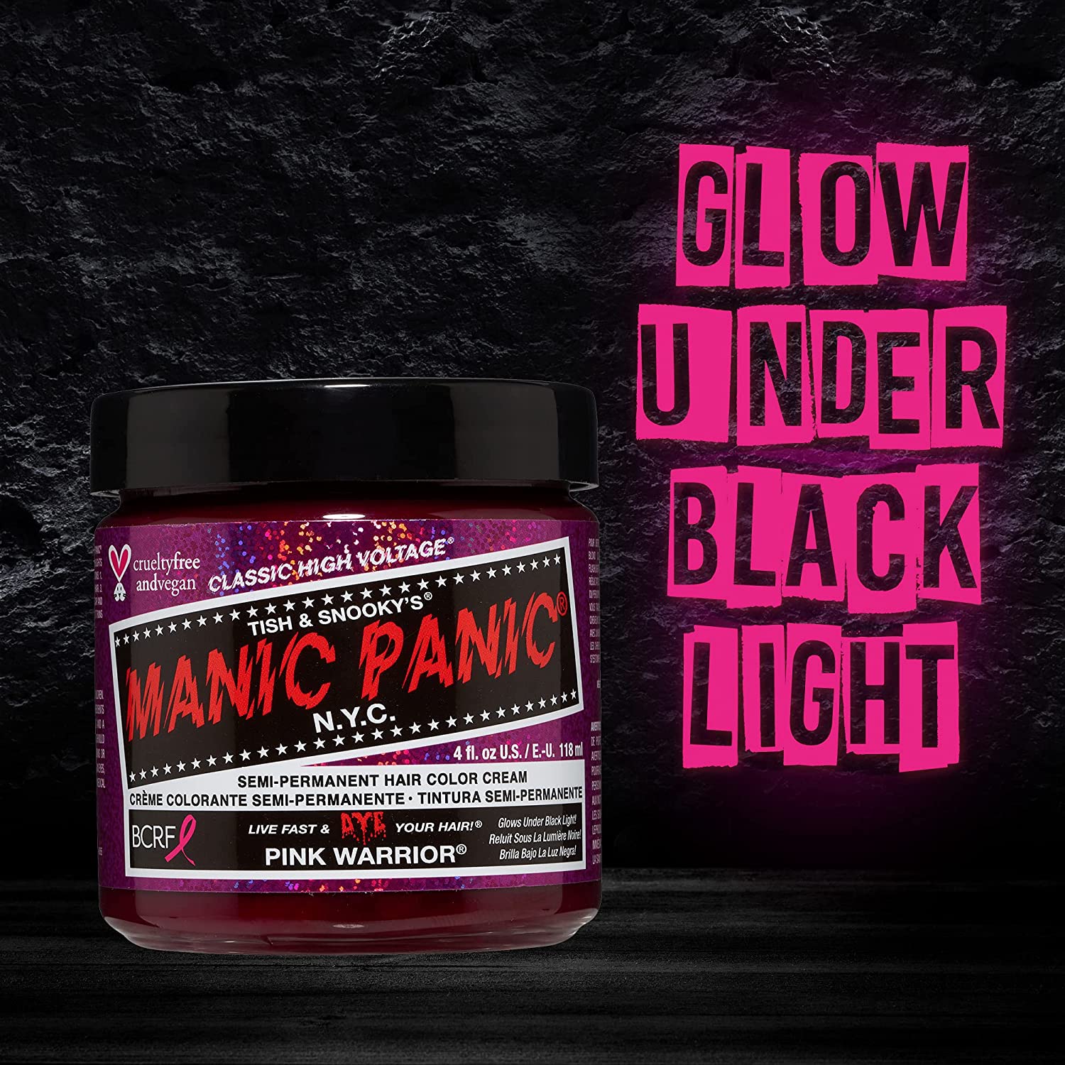 MANIC PANIC Pink Warrior Hair Dye Classic Color