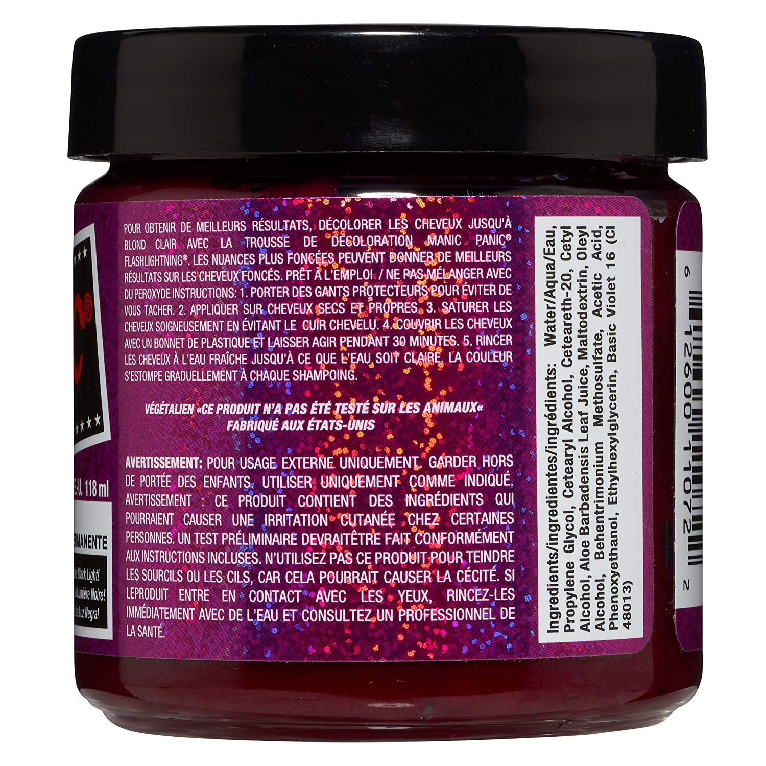 MANIC PANIC Pink Warrior Hair Dye Classic Color