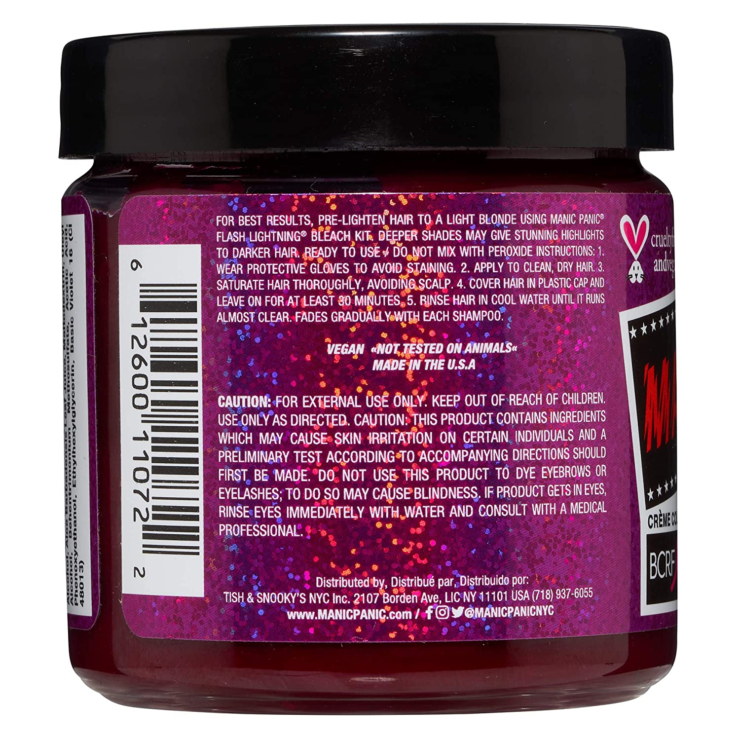 MANIC PANIC Pink Warrior Hair Dye Classic Color