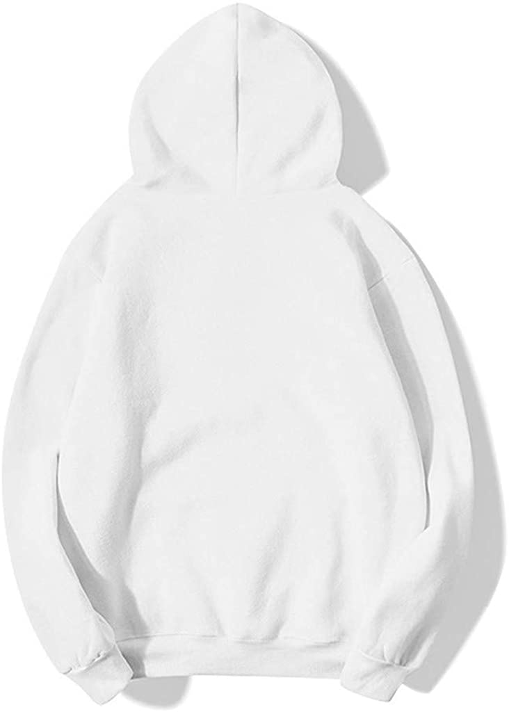 Dosoop Women Long Sleeve Shirt Letter Print Hoodies Drawstring Pocket Sweatshirts Sports Pullover Bl