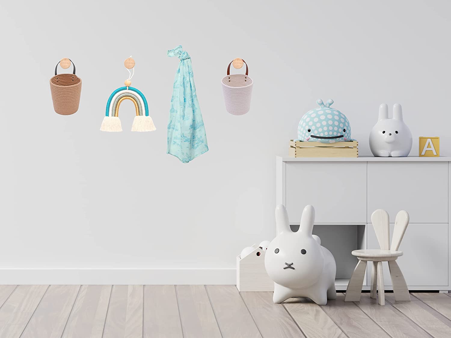 Mila Millie Macrame Wall Hanging | Handmade Woven Tassel Ornament for Home or Nursery Baby Kids Room