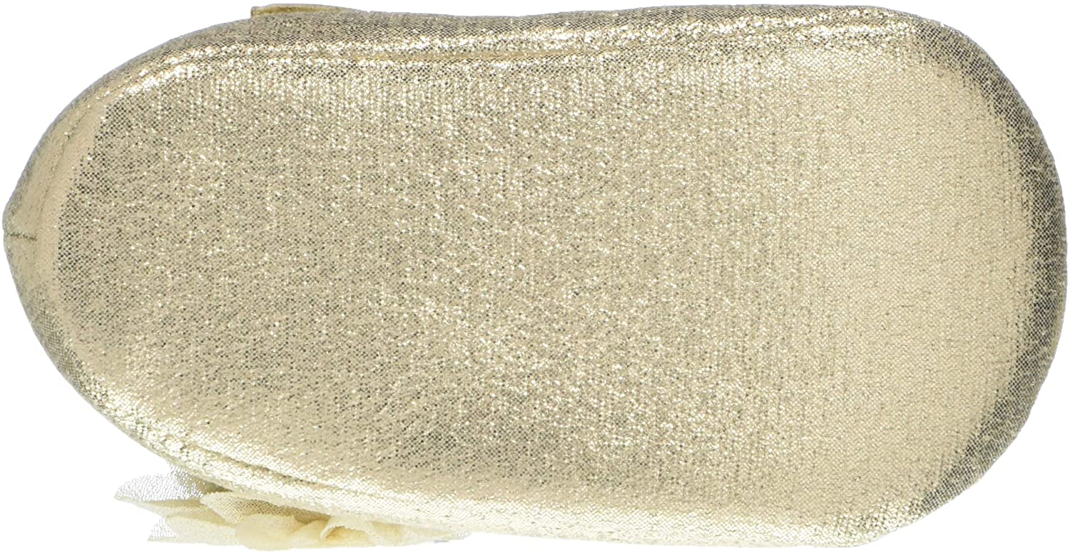 Baby Deer Unisex-Child Shimmer Mary Jane W/Flower Flat