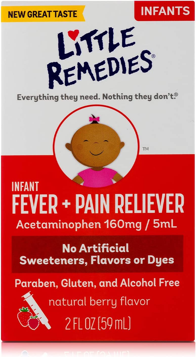 Little Remedies Infant Fever and Gas Solutions (1-2 oz Fever & Pain Reliever, 1- Gas Relief Drops)